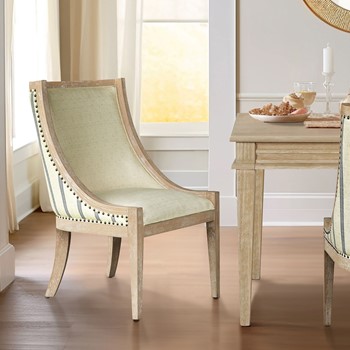 Wholesale Martha Stewart Elmcrest Upholstered Dining Chair with Nailhead Trim