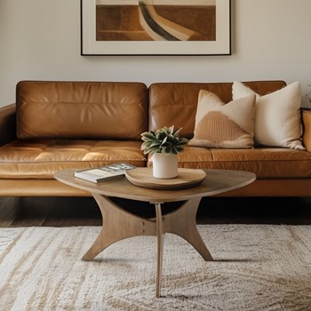 Blaze Triangle Wood Coffee table
