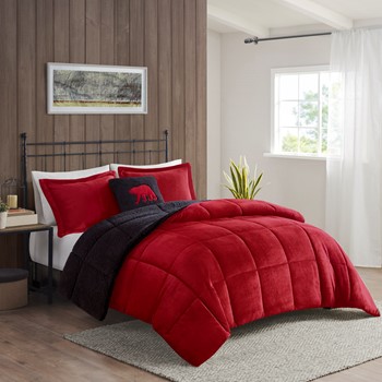 Wholesale Woolrich Alton Plush to Sherpa Down Alternative Comforter Set