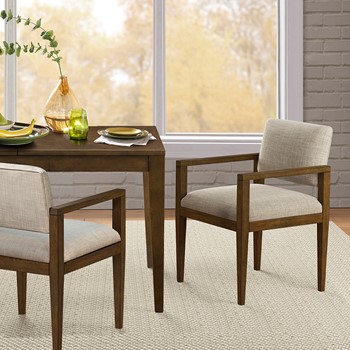 Holls Dining Chair In Beige by Olliix