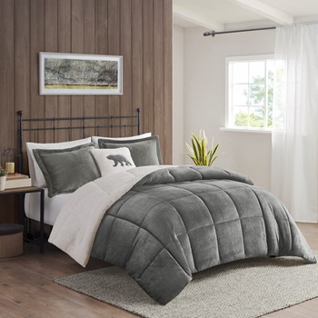 Wholesale Woolrich Alton Plush to Sherpa Down Alternative Comforter Set