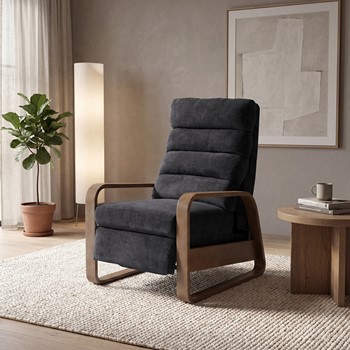 Wholesale Chapel Hill Jordan Wood framed push back Recliner