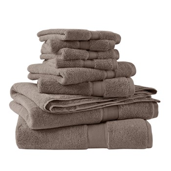 800GSM 100% Cotton 8 Piece Towel Set