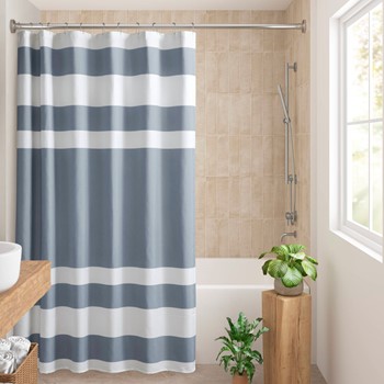 Wholesale Madison Park Spa Waffle Shower Curtain with 3M Treatment