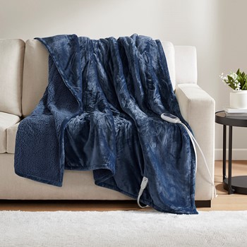 Wholesale Beautyrest Heated Microlight to Berber Throw