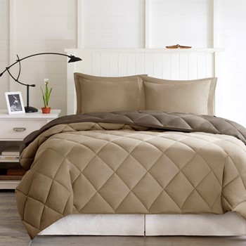 Larkspur 3M Scotchgard Reversible Down Alt Comforter Set