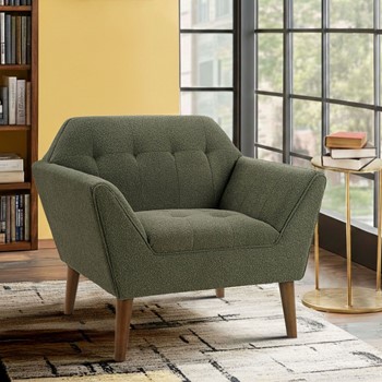 Newport Wide Mid-Century Modern Lounge Chair