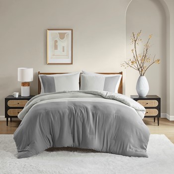 Wholesale Comfort Spaces Marty Soft Washed Color Block Comforter Set