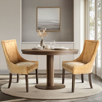 Wholesale Madison Park Signature Ultra Upholstered Dining Side Chairs with wood legs (Set of 2)
