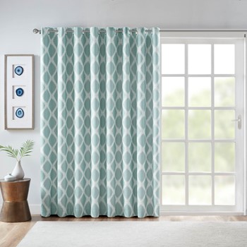 Wholesale SunSmart Blakesly Printed Ikat Blackout Patio Curtain