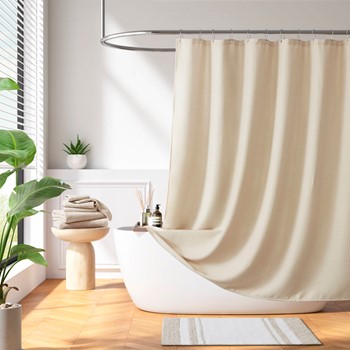 Arbor Waffle Shower Curtain