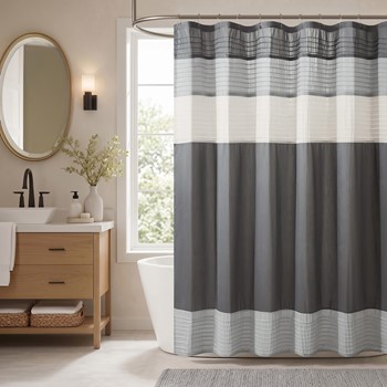 Wholesale Madison Park Amherst Faux Silk Shower Curtain