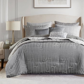 Wholesale Madison Park Royce 10 Piece Luxury Jacquard Comforter Set