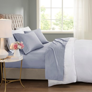600 Thread Count Cooling Cotton Blend 4 PC Sheet Set