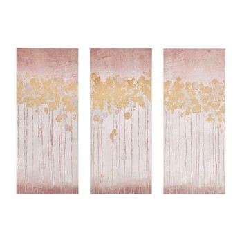 Dropship Gold Foil Triptych 3-piece Canvas Wall Art Set to Sell Online at a  Lower Price