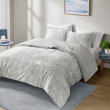 Wholesale Intelligent Design Mira Crushed Velvet Sherpa Reversible Comforter Set