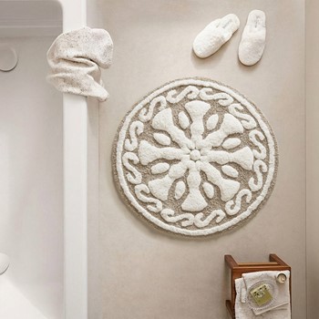 Casablanca Medallion Cotton Tufted Bath Rug