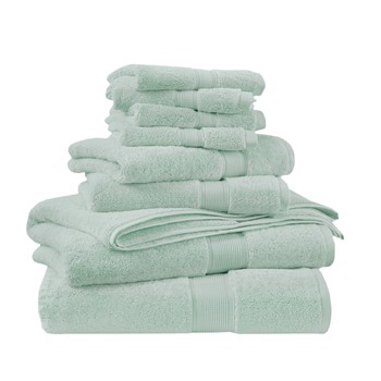 800GSM 100% Cotton 8 Piece Towel Set