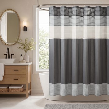 Wholesale Madison Park Amherst Faux Silk Shower Curtain