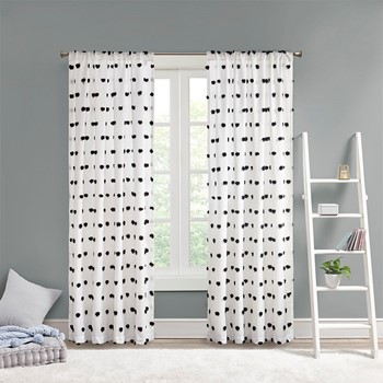 Sophie Pom Pom Embellished Curtain Panel