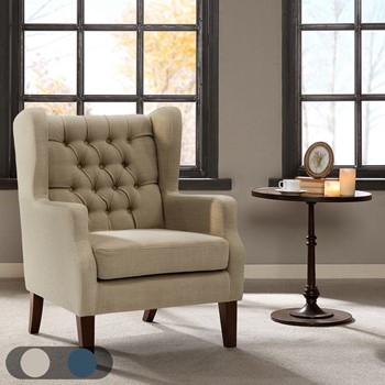 Maxwell Button Tufted Wing Chair