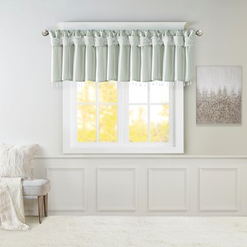 Wholesale Madison Park Emilia Lightweight Faux Silk Valance With Beads
