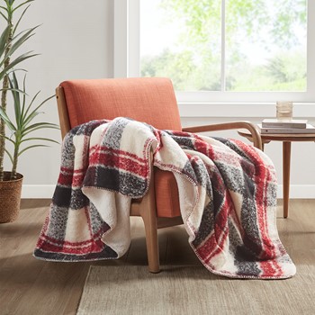 Wholesale Woolrich Bloomington Faux Mohair to Sherpa Throw