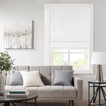 Galen Basketweave Cordless Roman Shade Collection