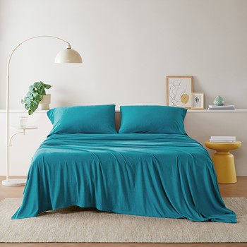 Cotton Blend Jersey Knit All Season Sheet Set