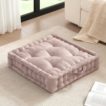 Azza Poly Chenille Square Floor Pillow Cushion