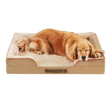 Friends Forever Orthopedic Dog Bed, Bolster Dog Bed with Memory Foam Dog Couch Sofa and Removable Wa