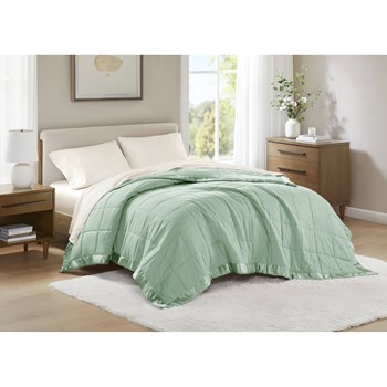 Wholesale Madison Park Windom Lightweight Down Alternative Blanket with Satin Trim