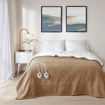 Wholesale Serta Fleece to Sherpa Heated Blanket