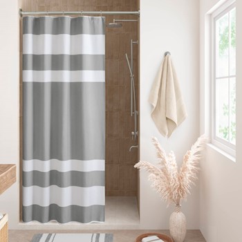 Spa Waffle Shower Curtain with 3M Treatment
